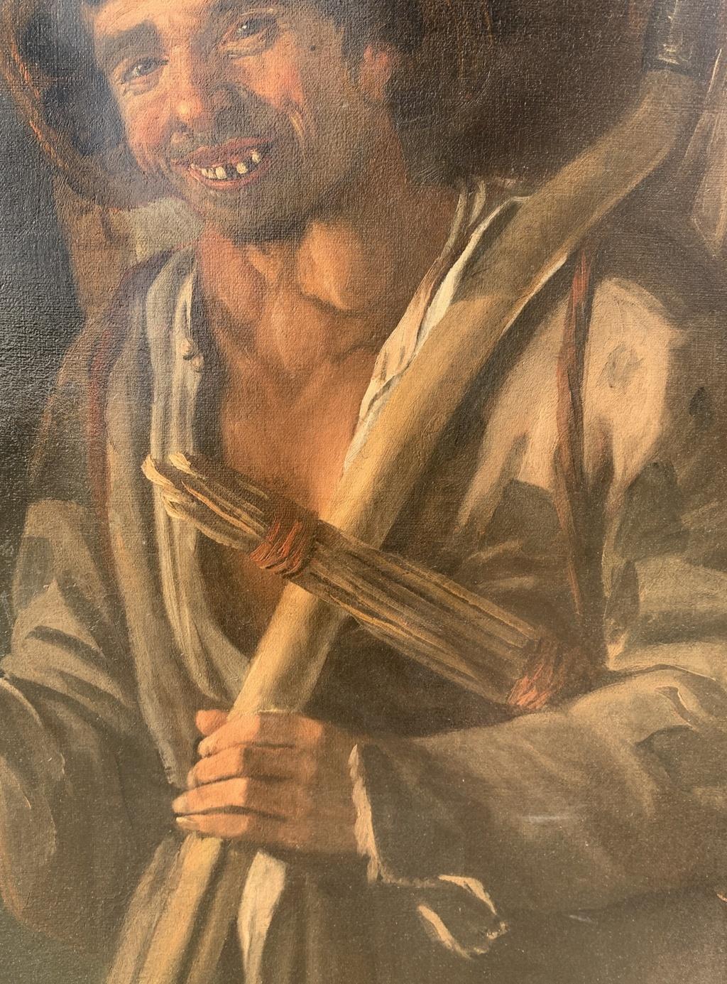 Antonio Cifrondi (Mailänder Meister) - 17. Jahrhundert Figurenmalerei - Bauernmaus im Angebot 3