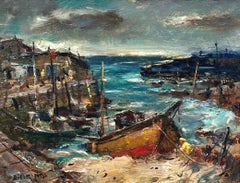 Antonio Cirino “After the Storm” Cape Ann Harbor Oil Painting