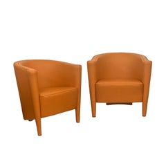 Antonio Citerrio for Moroso Pair of H1 Model, "Rich" Club Chairs 1989
