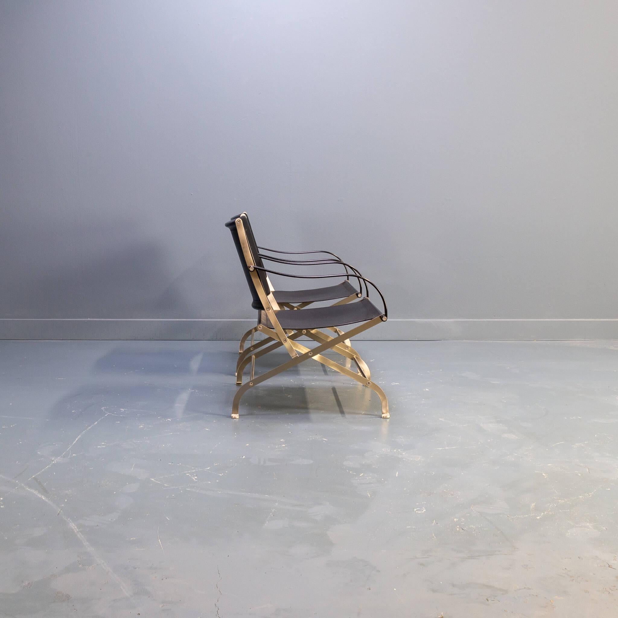 Stainless Steel Antonio Citterio ‘Carlotta’ fauteuil for Flexform set/2 For Sale