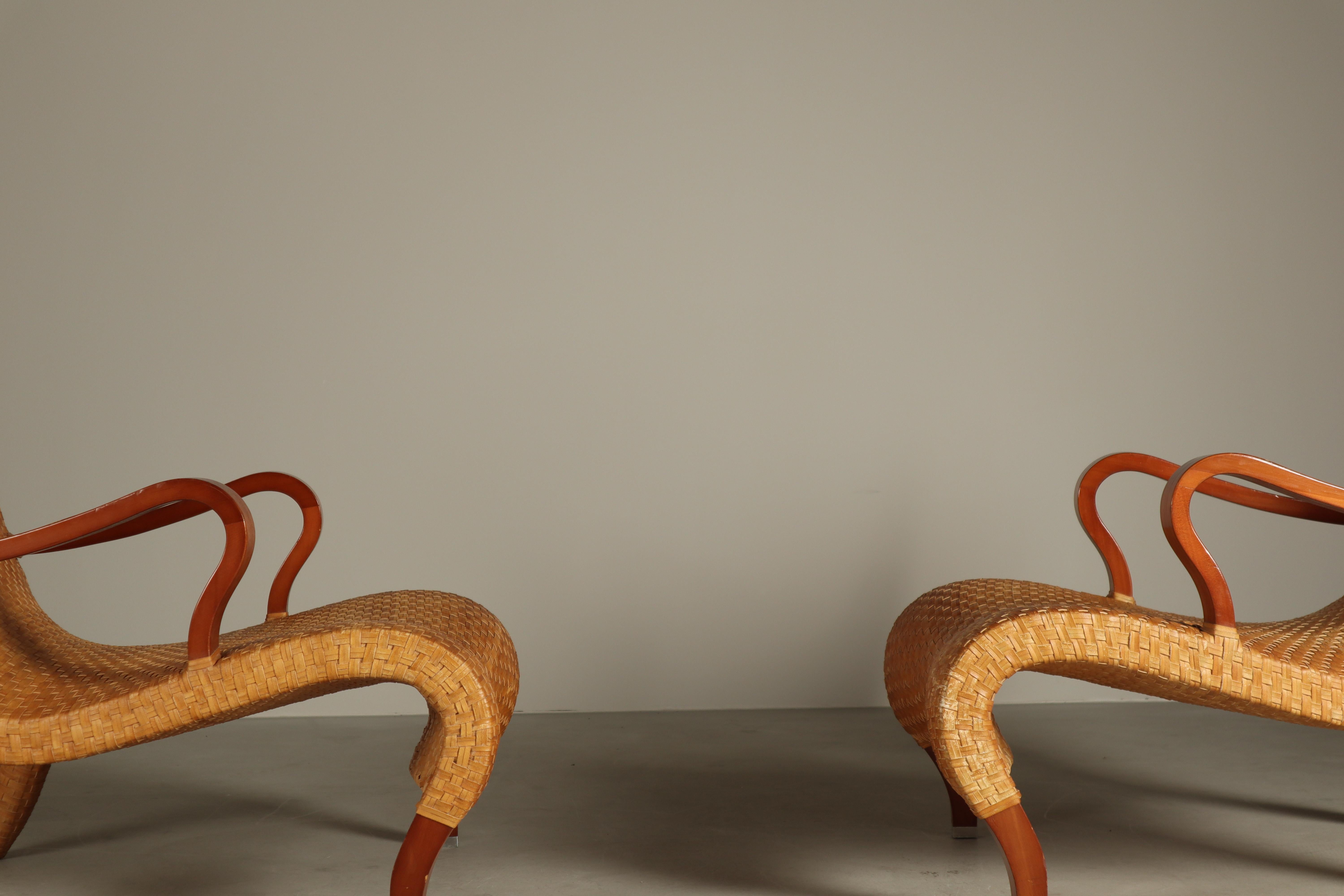 Antonio Citterio ‘Compagnia delle Filippine’ lounge chairs, B&B Italia 1993 en venta 8