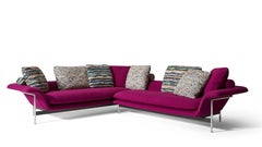 Antonio Citterio Esosoft Bench for Cassina, Modern Fabric Upholstery