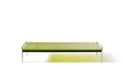 Antonio Citterio Esosoft Coffee Table, Aluminum & Fluted Glass, Italy