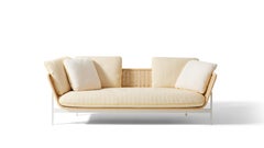 Antonio Citterio Esosoft Outdoor Sofa, Rattan & Stainless Steel, Italy