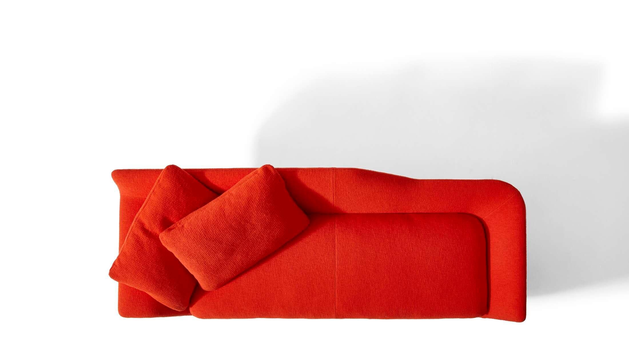 Fabric Antonio Citterio Esosoft Sofa by Cassina in red, magenta or white  For Sale