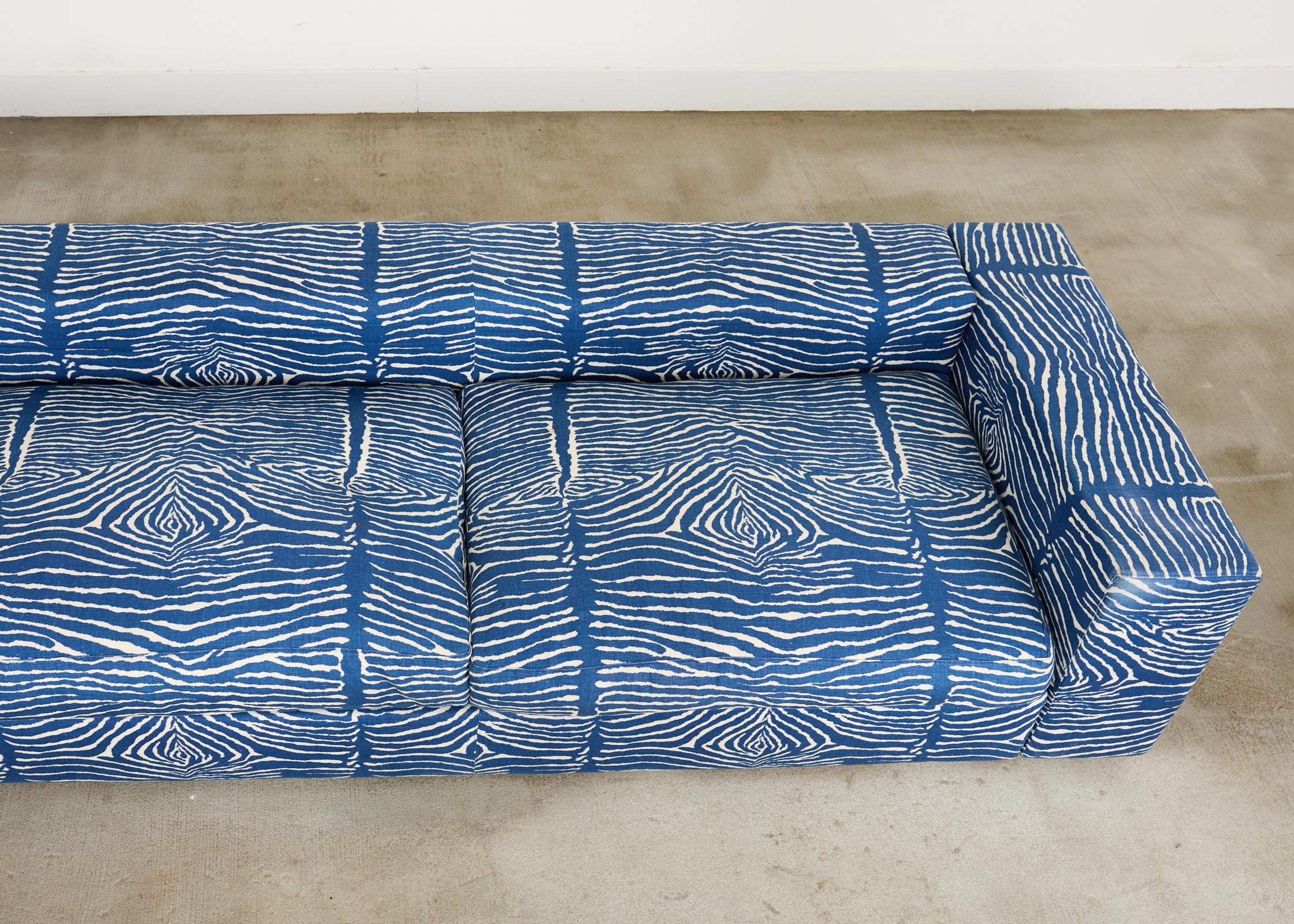Antonio Citterio Flexform Sectional Sofa Brunschwig Le Zebra Linen 5