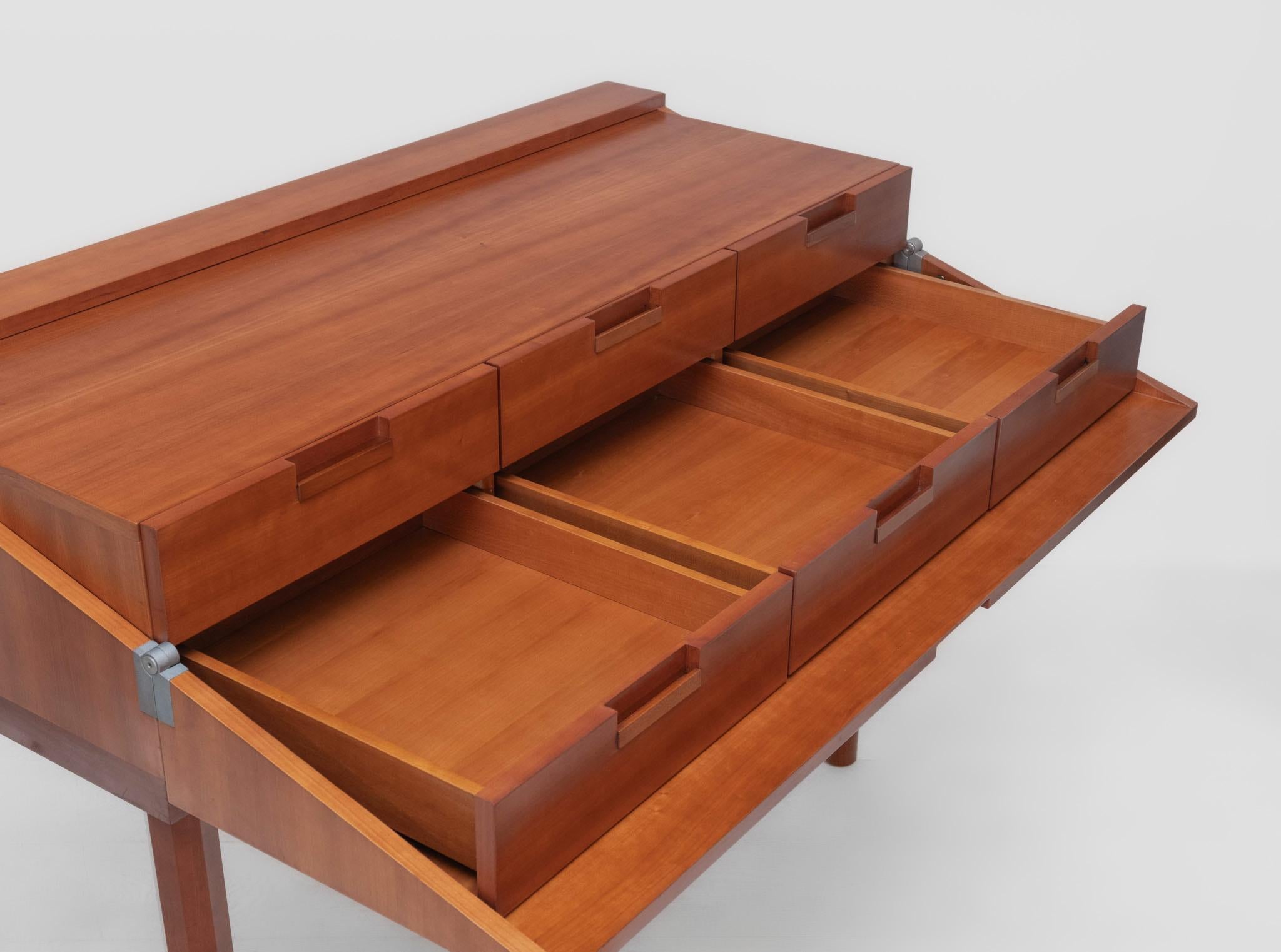 Steel Antonio Citterio Folding top Desk Sideboard By B&B Italia For Sale