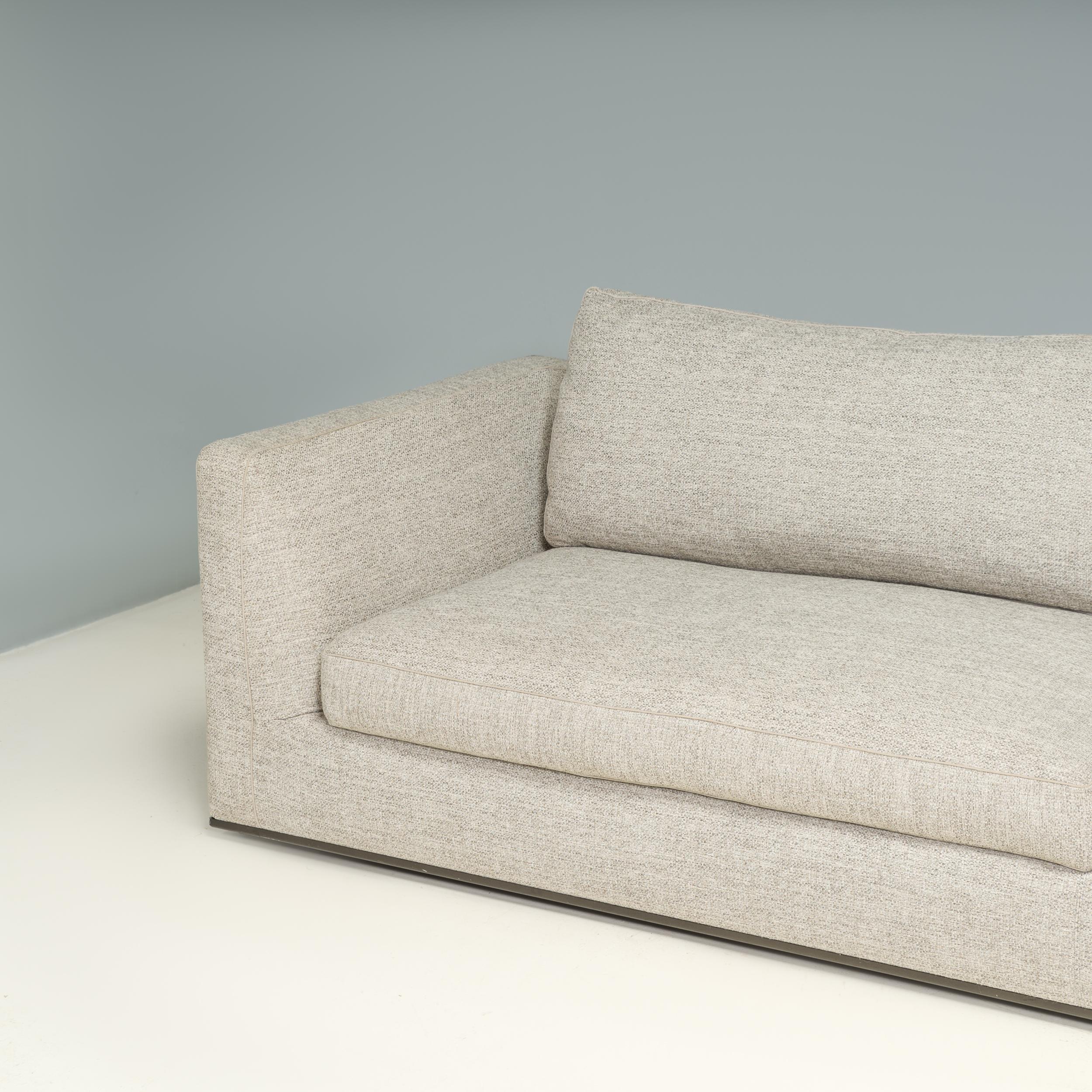 Contemporary Antonio Citterio for B&B Italia Richard Fabric Two Seat Sofa For Sale