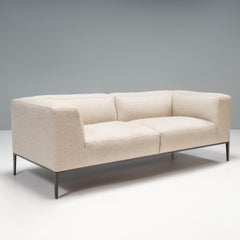 B&B Italia by Antonio Citterio Cream Fabric Michel Effe Sofa
