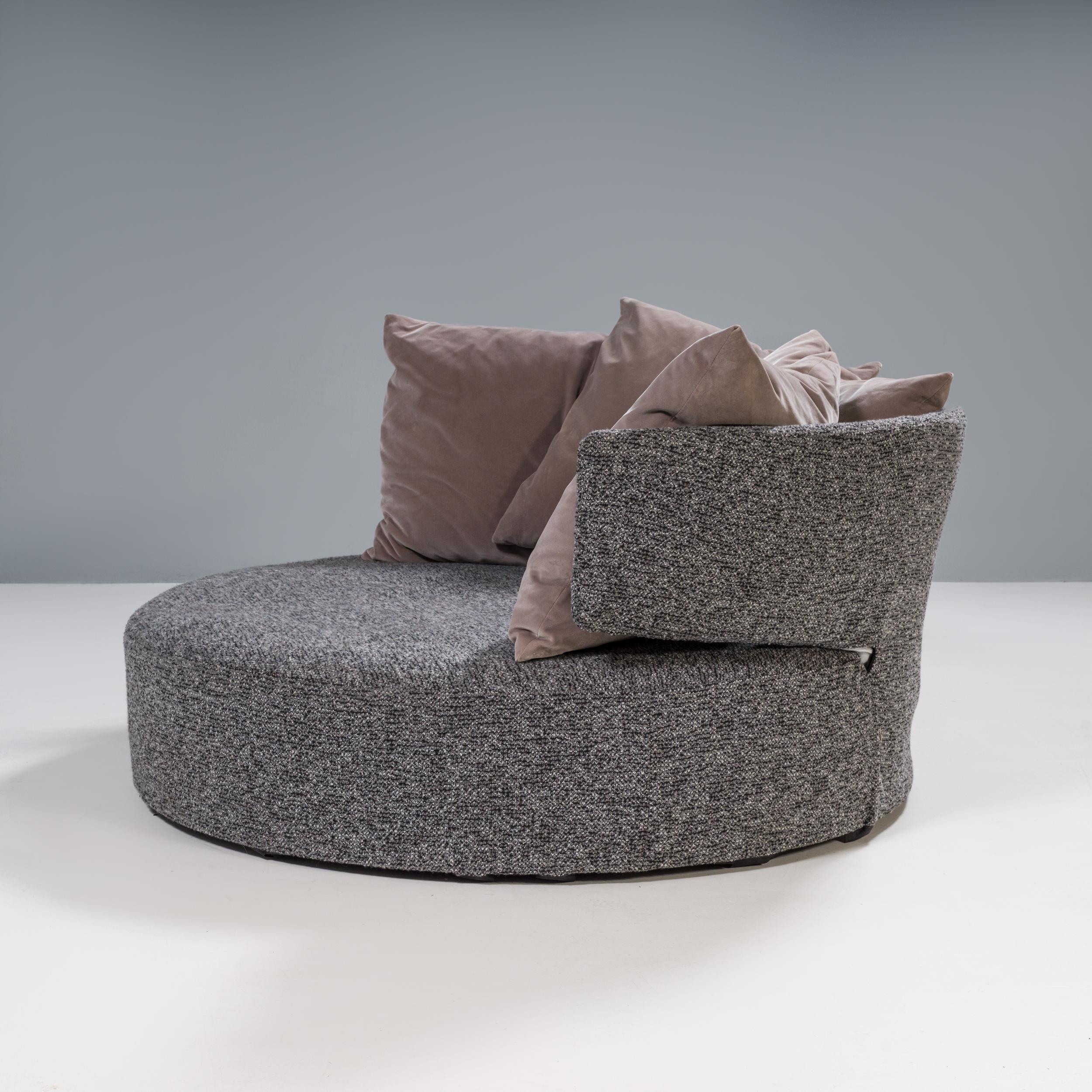 Modern Antonio Citterio for B&B Italia Grey Fabric Amoenus Circular Sofa