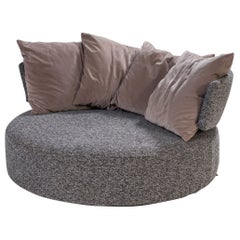 Antonio Citterio for B&B Italia Grey Fabric Amoenus Circular Sofa
