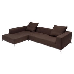 Used Antonio Citterio for B&B Italia Grey Fabric George Corner Sofa
