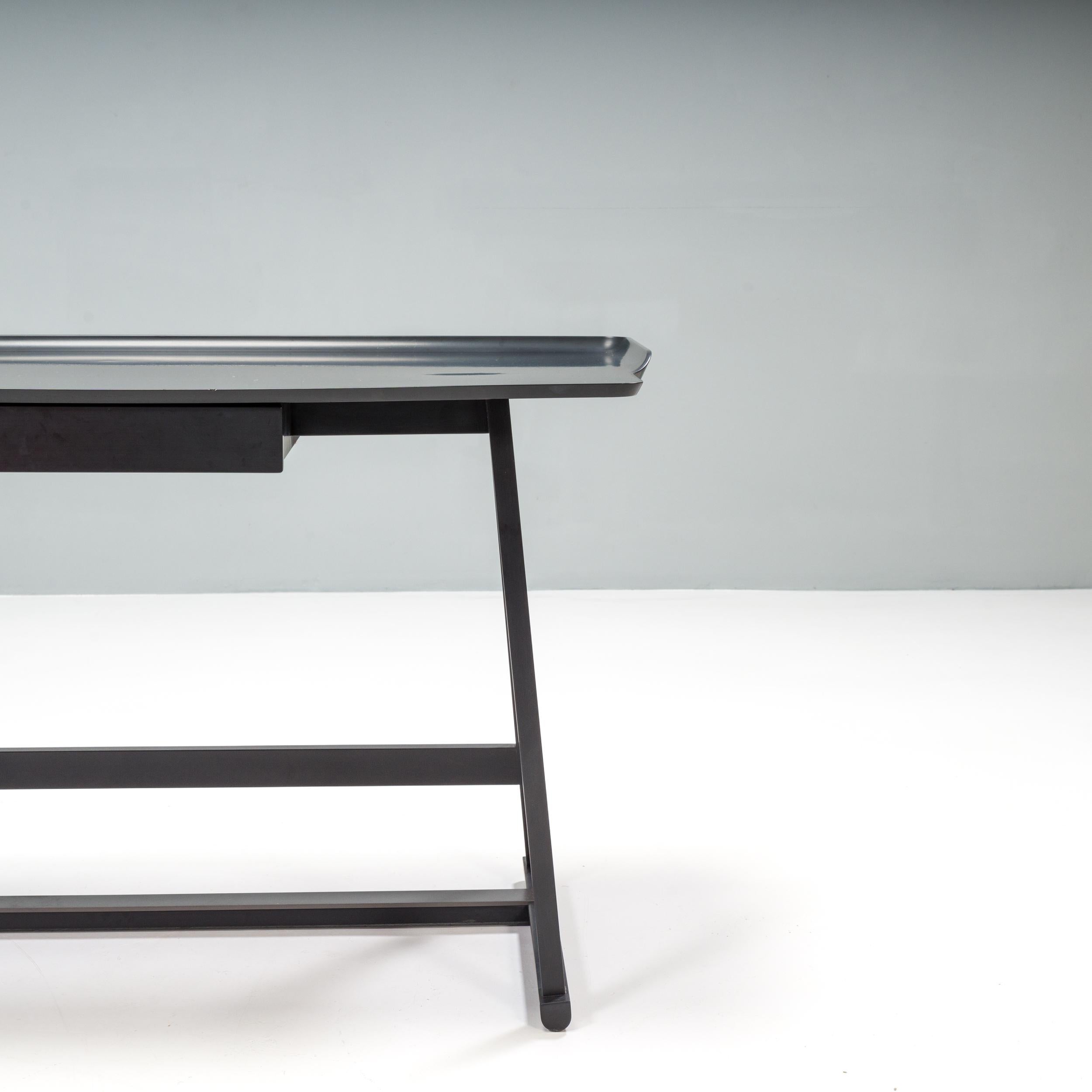 Modern B&B Italia Maxalto by Antonio Citterio Recipio ‘14 Black Writing Desk For Sale