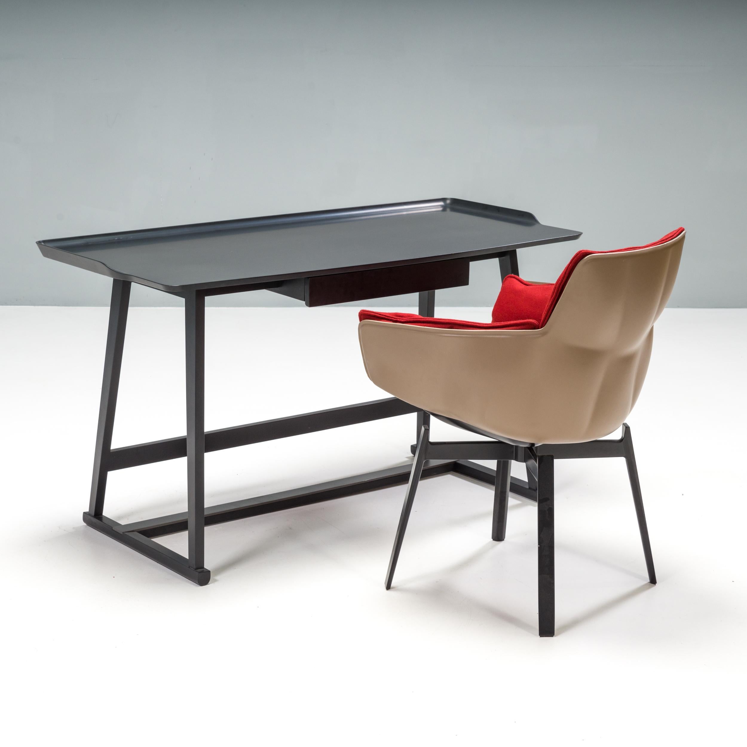 B&B Italia Maxalto by Antonio Citterio Recipio ‘14 Black Writing Desk In Good Condition In Basildon, London