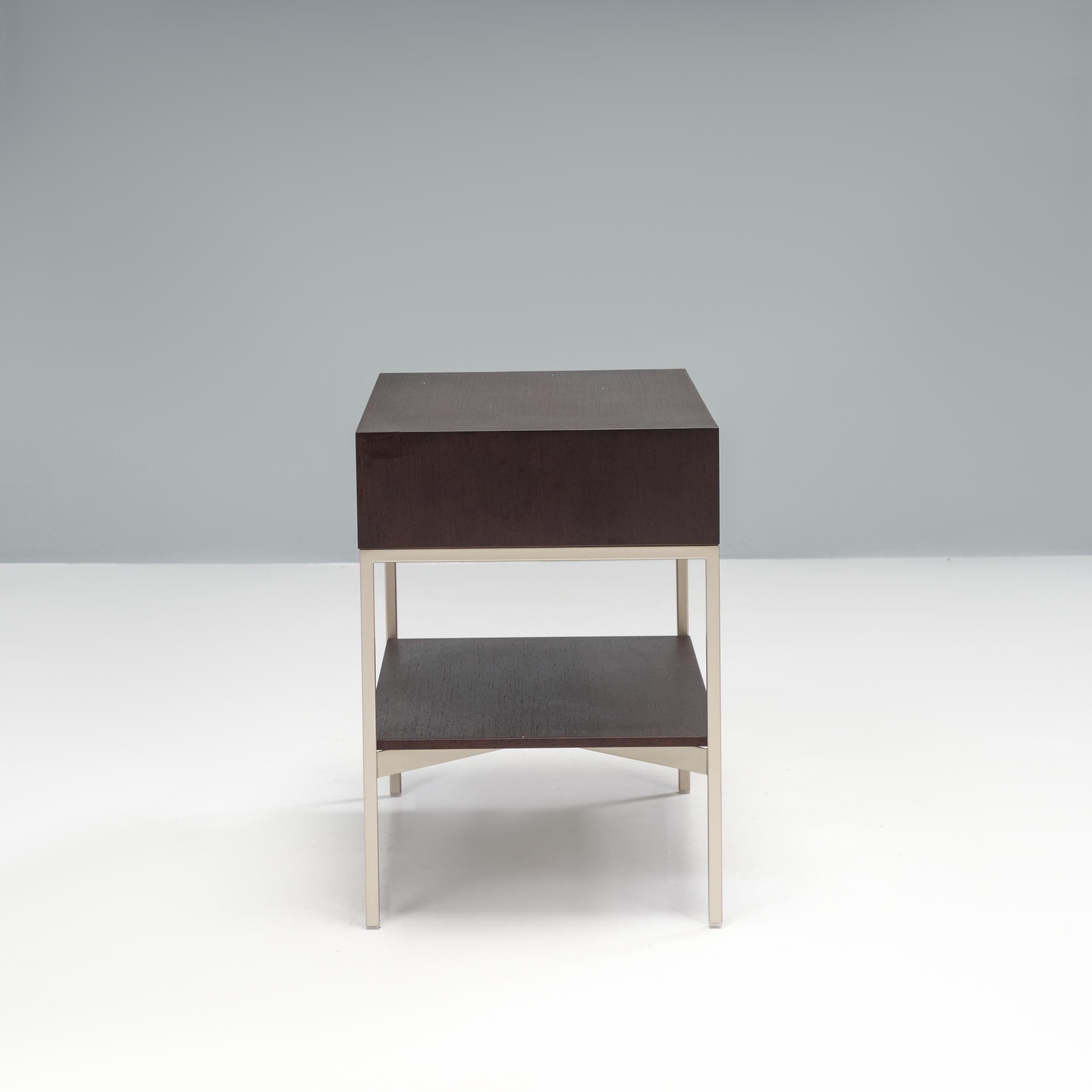 Antonio Citterio for Maxalto Large Grey Oak Ebe Low Table, Set of 2 2