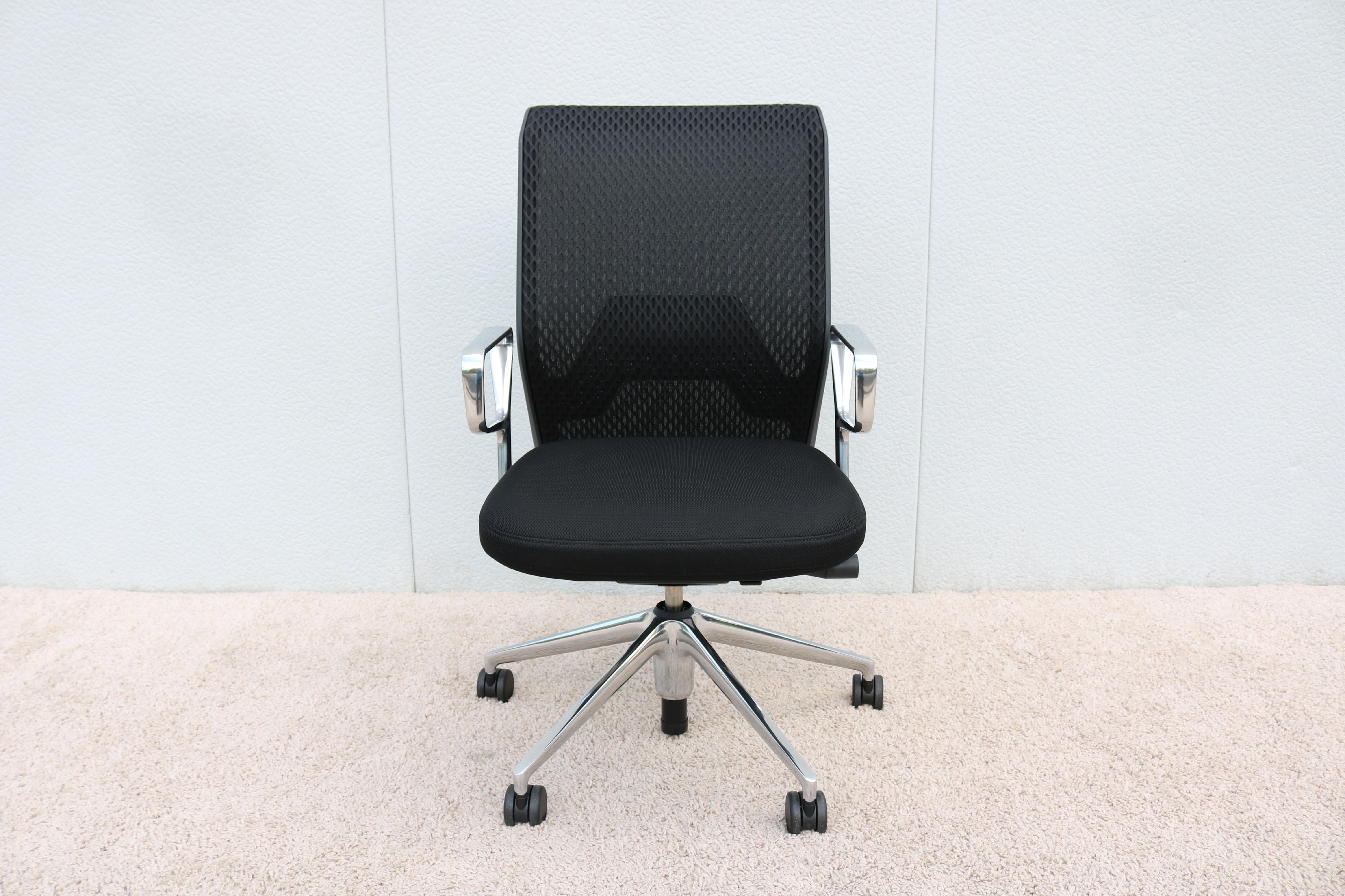 Contemporary Antonio Citterio for Vitra Ergonomic ID Mesh Black Office Desk Chair, Brand New For Sale