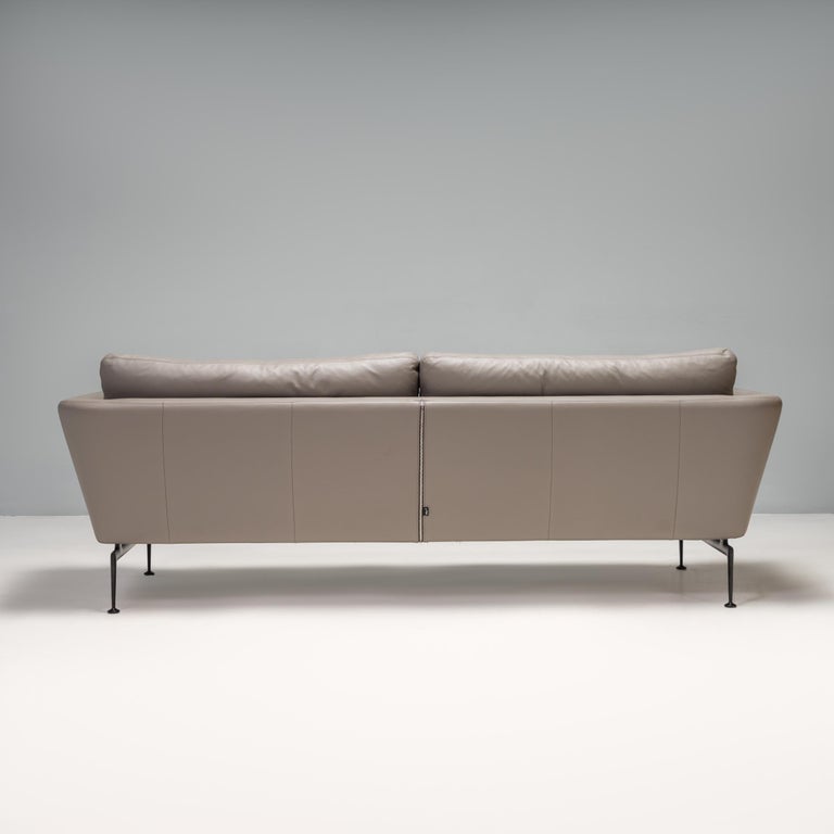 Antonio Citterio for Vitra Grey Leather Suita Three-Seat Sofa, 2021 In Good Condition In London, GB