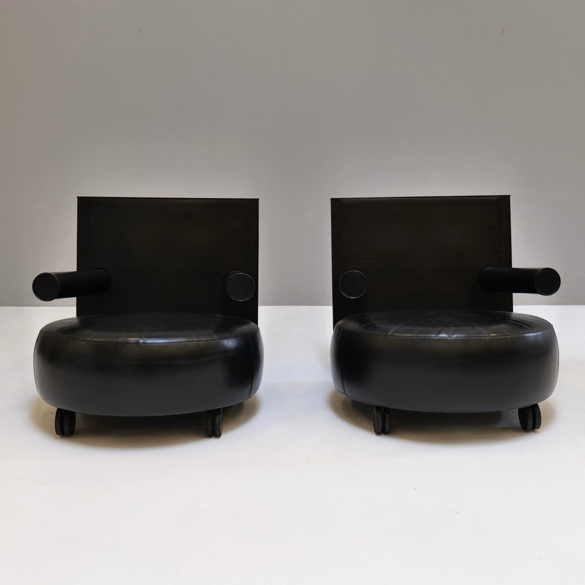 Antonio Citterio, paire de fauteuils mod. Baisity pour B&B Italia, 1980 en vente 3