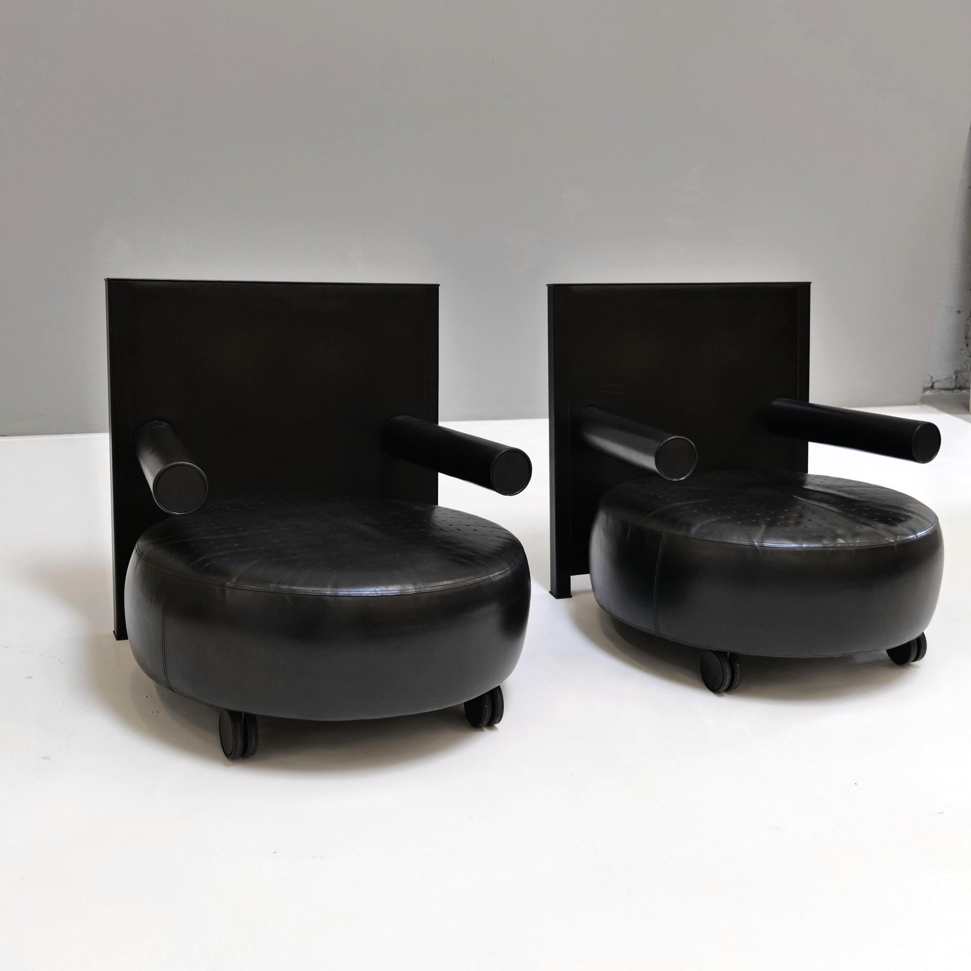 Antonio Citterio, paire de fauteuils mod. Baisity pour B&B Italia, 1980 en vente 4