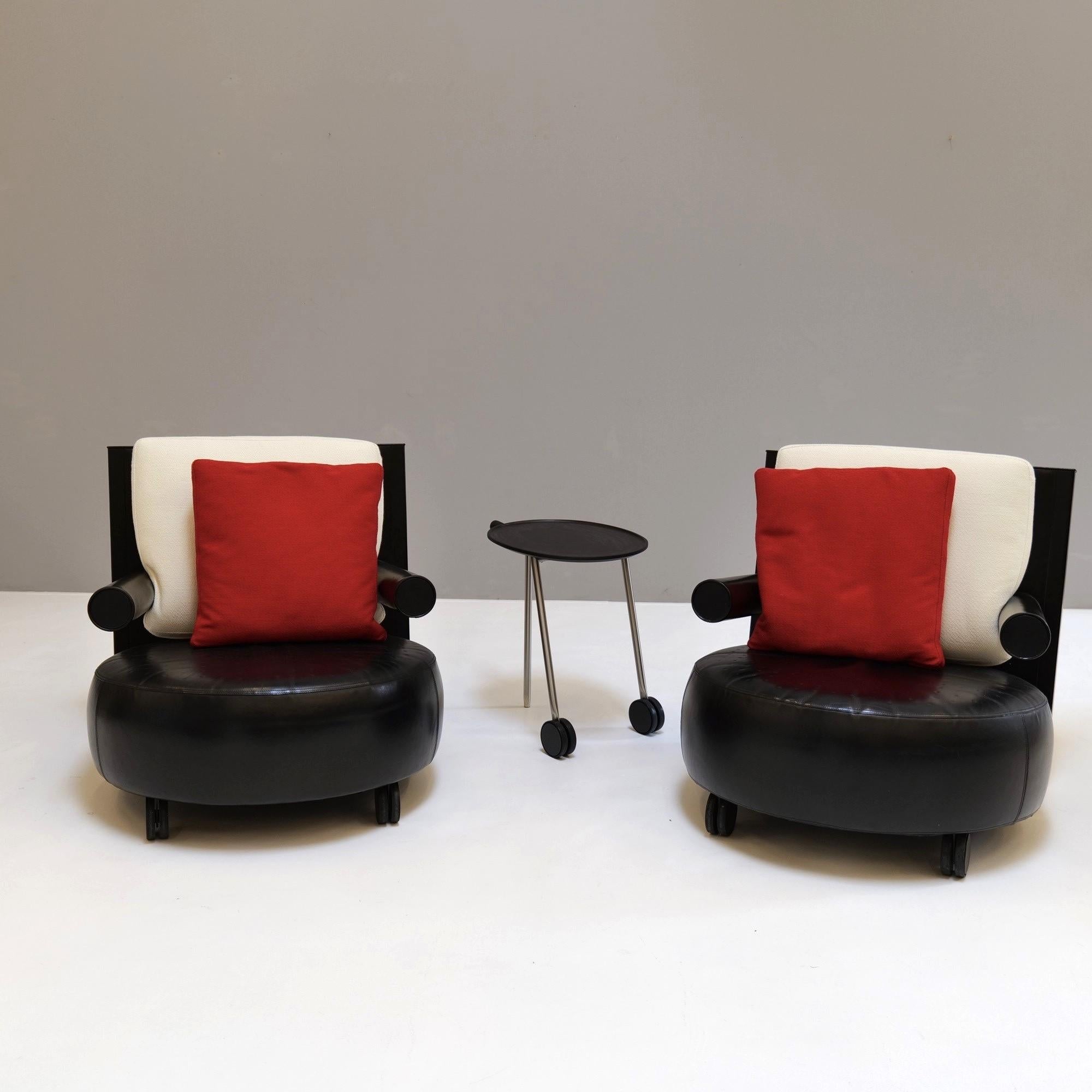 Antonio Citterio, paire de fauteuils mod. Baisity pour B&B Italia, 1980 en vente 7