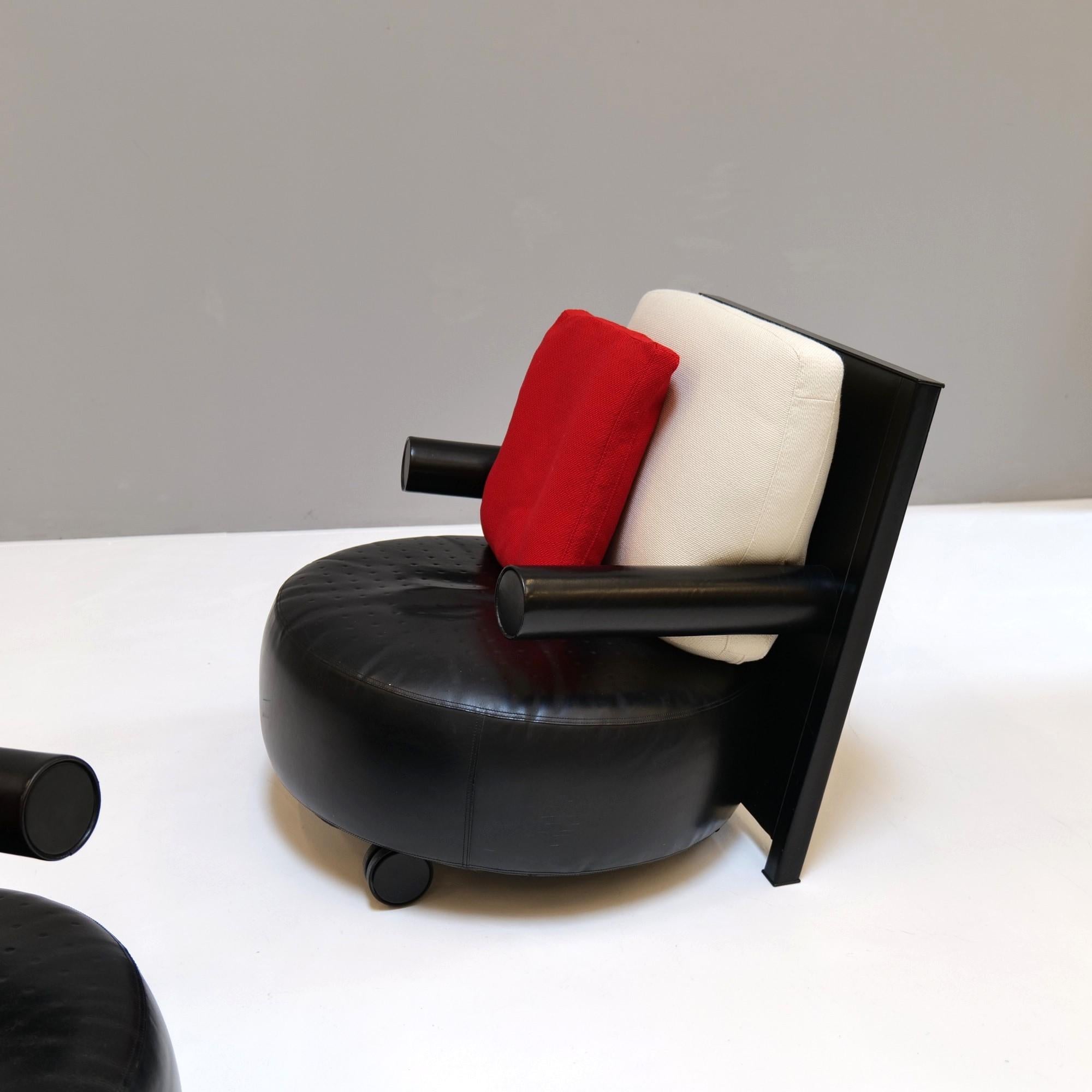 Antonio Citterio, paire de fauteuils mod. Baisity pour B&B Italia, 1980 Bon état - En vente à Saarbrücken, SL