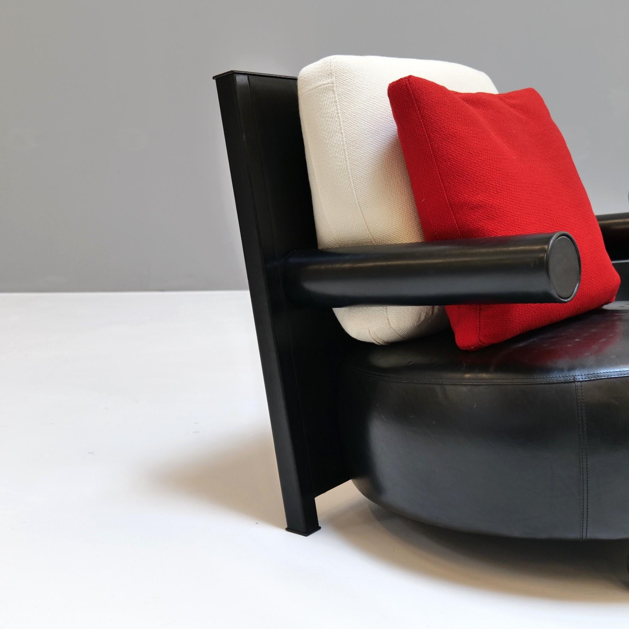 Métal Antonio Citterio, paire de fauteuils mod. Baisity pour B&B Italia, 1980 en vente