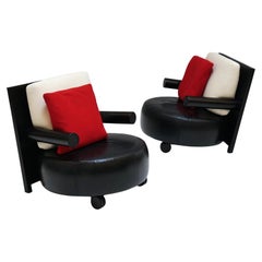 Antonio Citterio, pair of armchairs mod. Baisity for B&B Italia, 1980