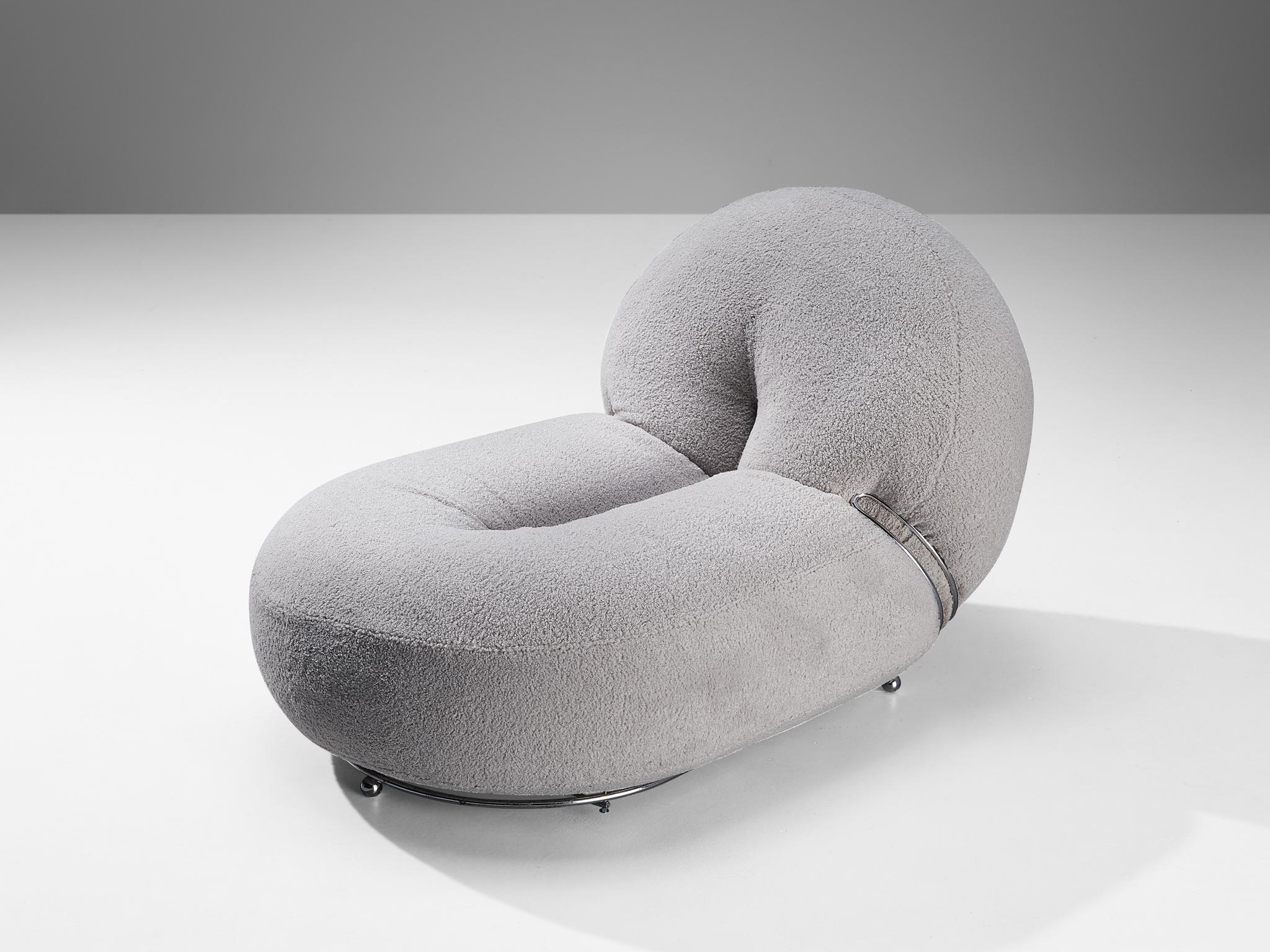 Fabric Antonio Citterio & Paolo Nava 'Splaf' Lounge Chair with Ottoman  For Sale