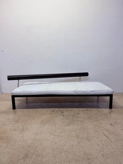 Antonio Citterio Sity Leather and Steel Sofa Daybed for B&B Italia, 1980s
