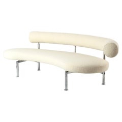 Antonio Citterio Sofa Max für Flexform 1st Edition Elfenbein Bouclé 1980er Jahre Italien