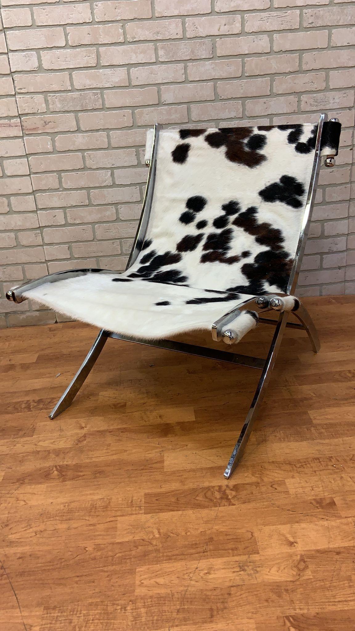 Mid-Century Modern Antonio Citterio Timeless Lounge Scissor Chairs for Flexform Newly Upholstered (chaises à ciseaux de salon intemporelles pour Flexform) en vente