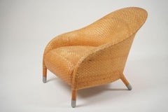 Antonio Citterio für B&B Italia, Longue-Stuhl aus gewebtem Leder