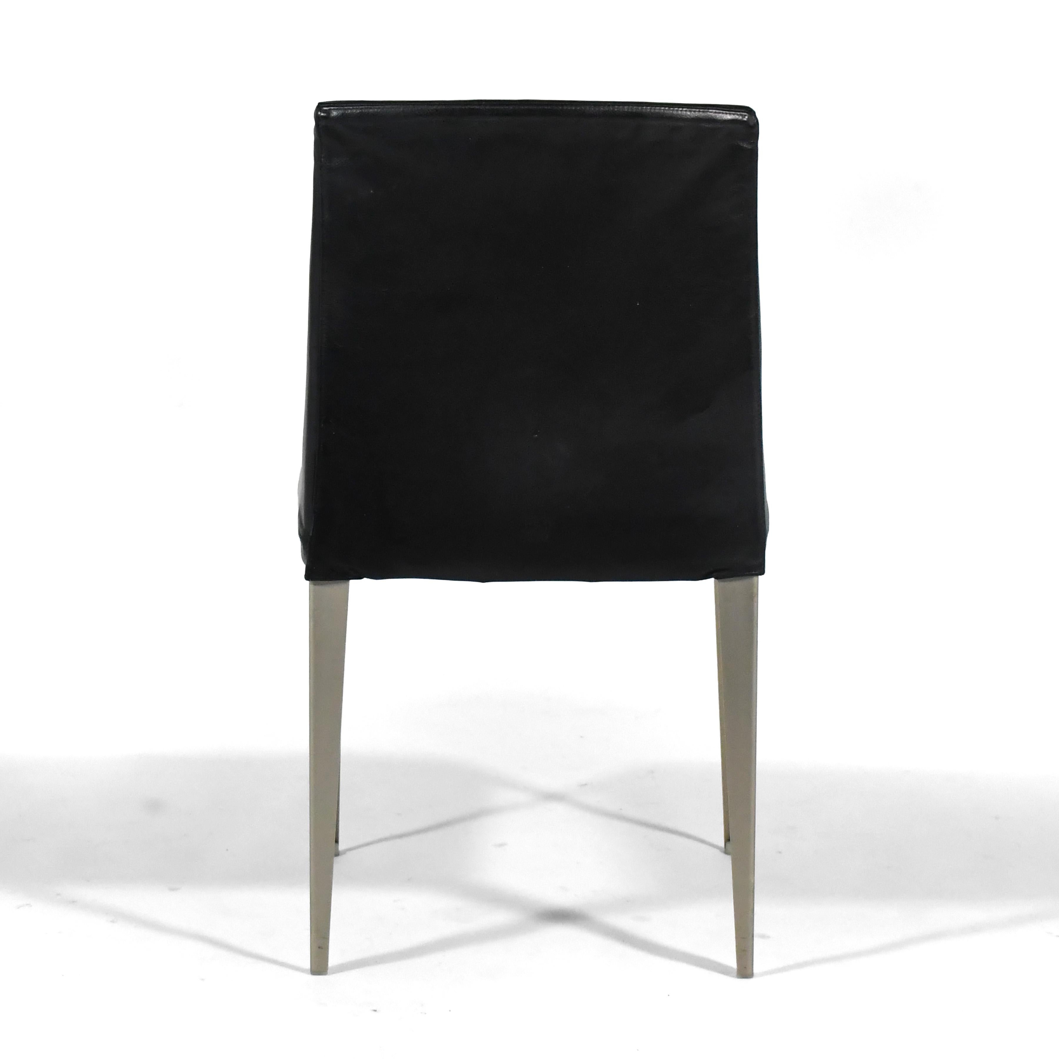 Aluminum Antonio Cittiero Set of 4 Melandra Dining Chairs For Sale