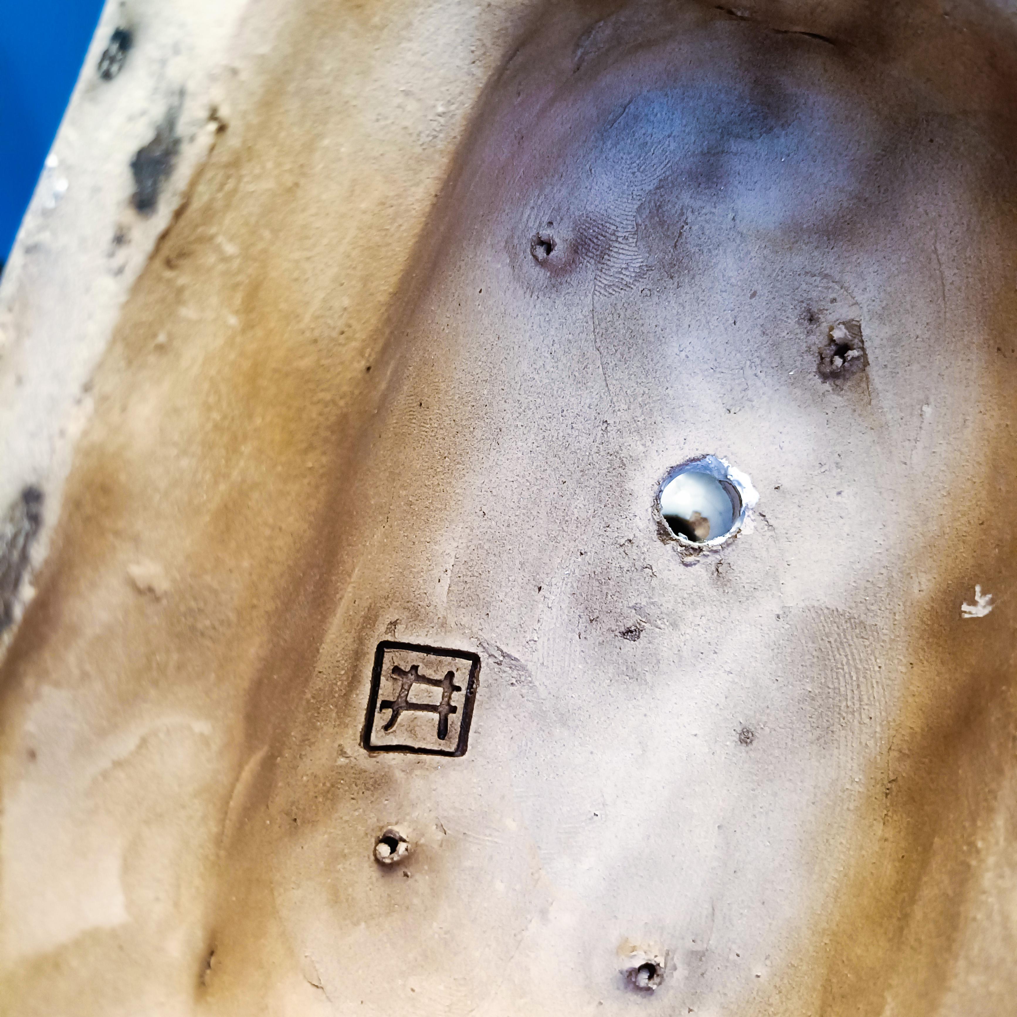 Antonio Campuzano. Handmade Chinoiserie style ceramic table lamp, Spain, 1960s For Sale 8