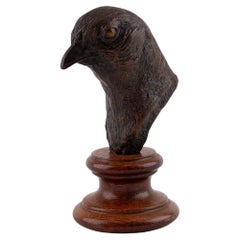 Antonio Coello Wildlife Bronzo - Pernice su base di legno tornito