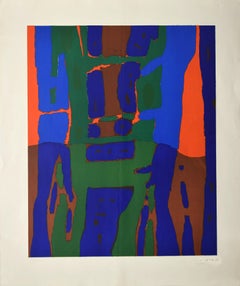 Abstract 1 - Original Lithograph by Antonio Corpora - 1969