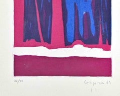 Composition - Gravure d'Antonio Corpora - 1969