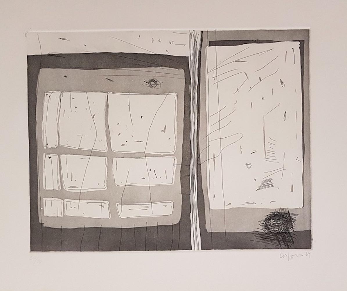 Ohne Titel - Original-Radierung von Antonio Corpora - 1969