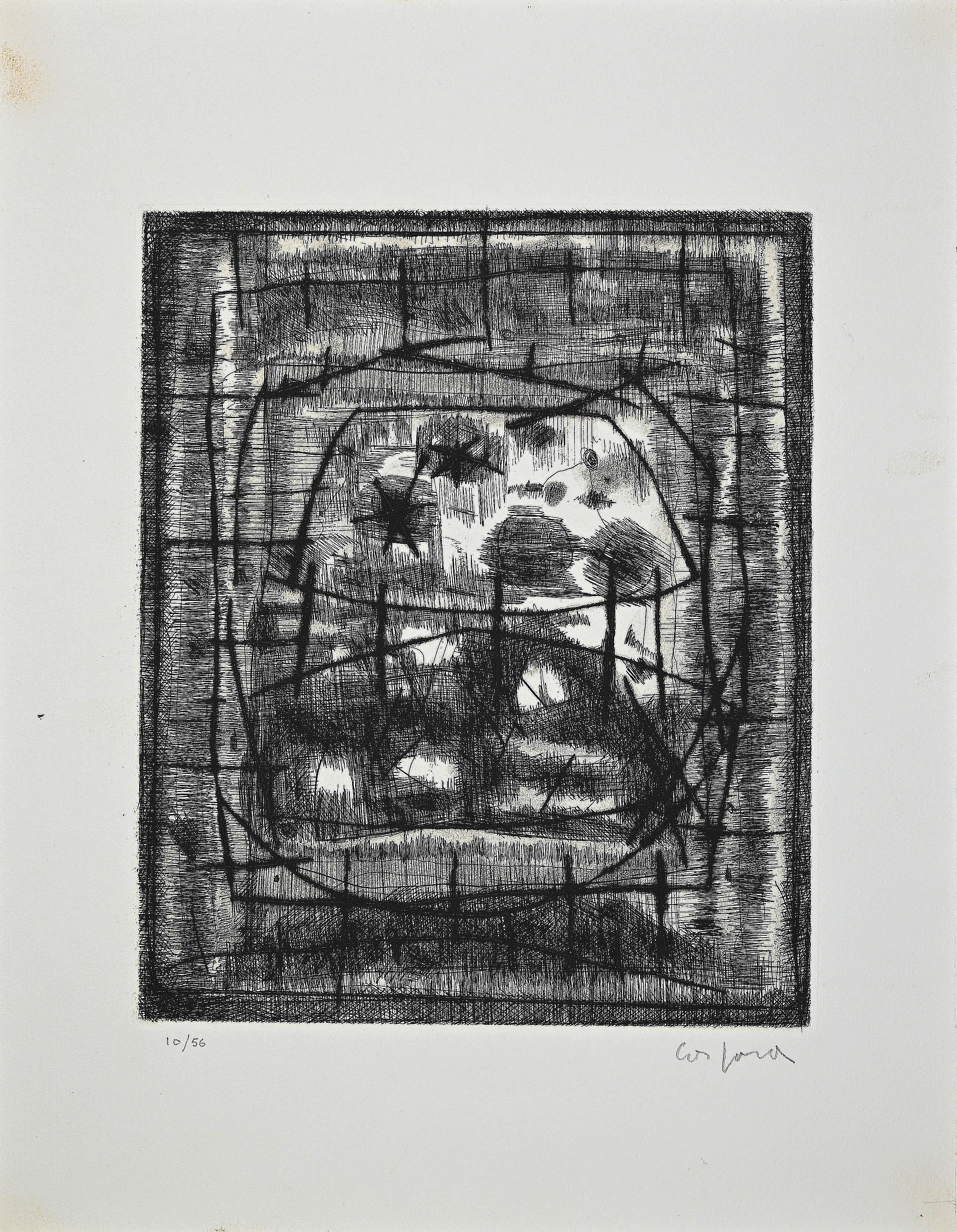 Signé et numéroté à la main. 

Edition de 56 tirages.

Dimensions de l'image : 25x20 cm.

Bon état à l'exception d'une petite rousseur sur les bords supérieurs et inférieurs.
