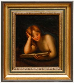 Antonio Allegri da Correggio – Ölgemälde aus dem 19. Jahrhundert, „Maria Magdalena beim Lesen“
