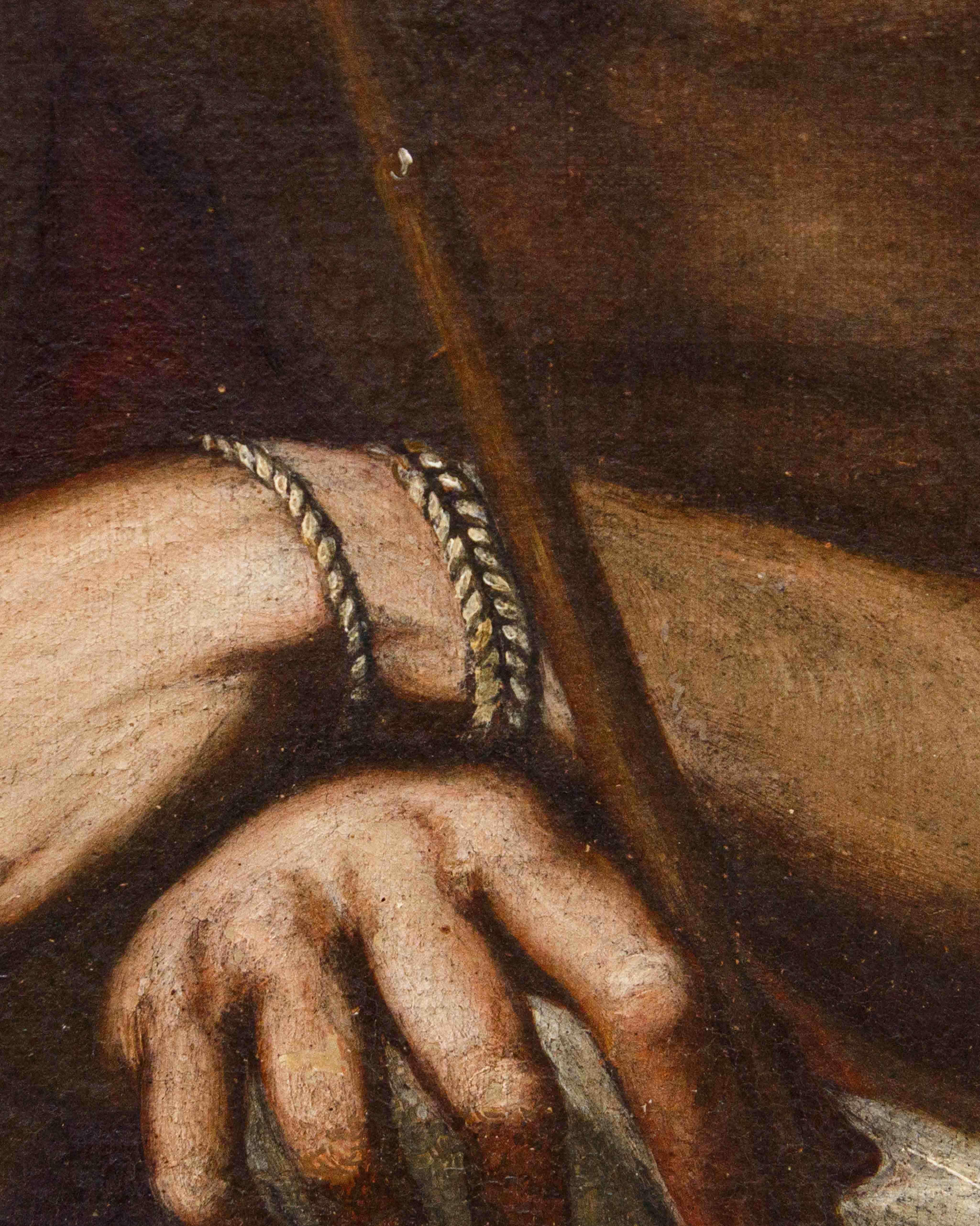 Anhänger von Antonio Allegri, bekannt als Correggio, 17. Jahrhundert, Ecce homo (Black), Figurative Painting, von Antonio da Correggio