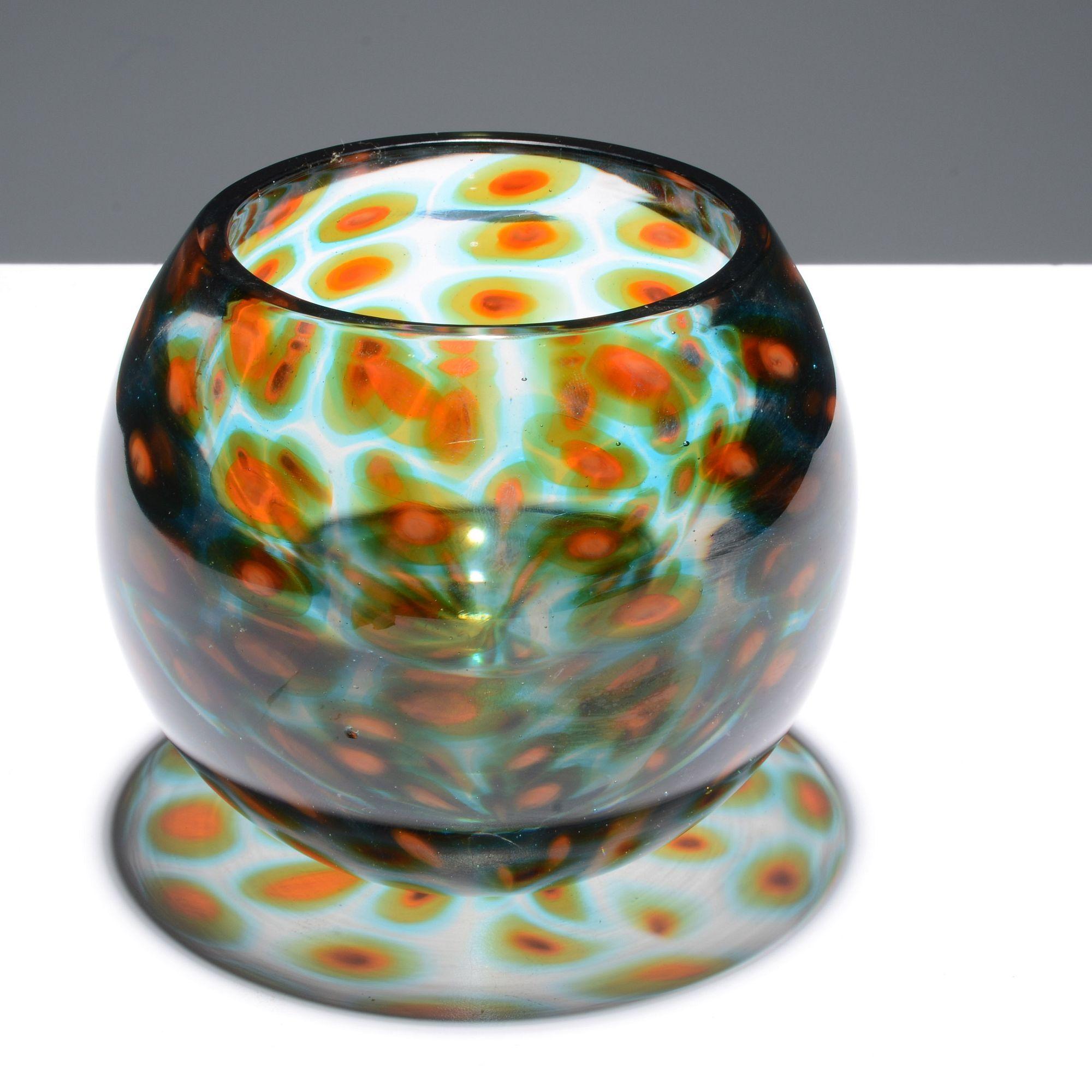 Artist/Designer; Manufacturer: Antonio Da Ros (Italian, 1936-2012); Cenedese (Italy)
Marking(s); notes: no marking(s) apparent
Materials: glass
Dimensions (H, W, D): 5.75
