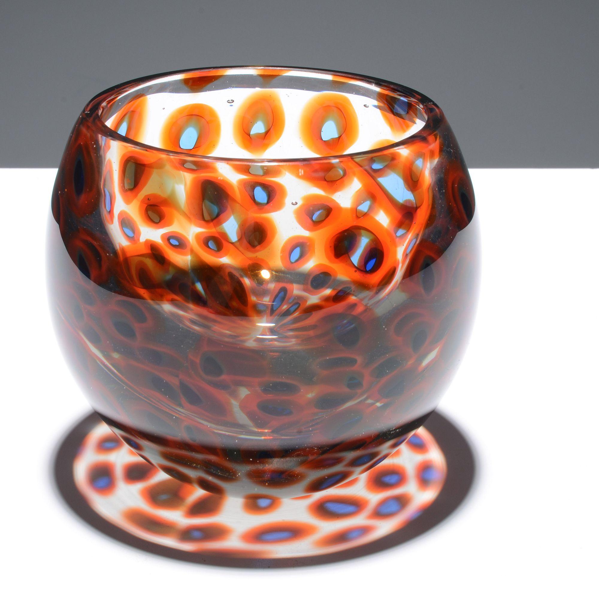 Artist/Designer; Manufacturer: Antonio Da Ros (Italian, 1936-2012); Cenedese (Italy)
Marking(s); notes: no marking(s) apparent; circa 1963
Materials: glass
Dimensions (H, W, D): 5.75
