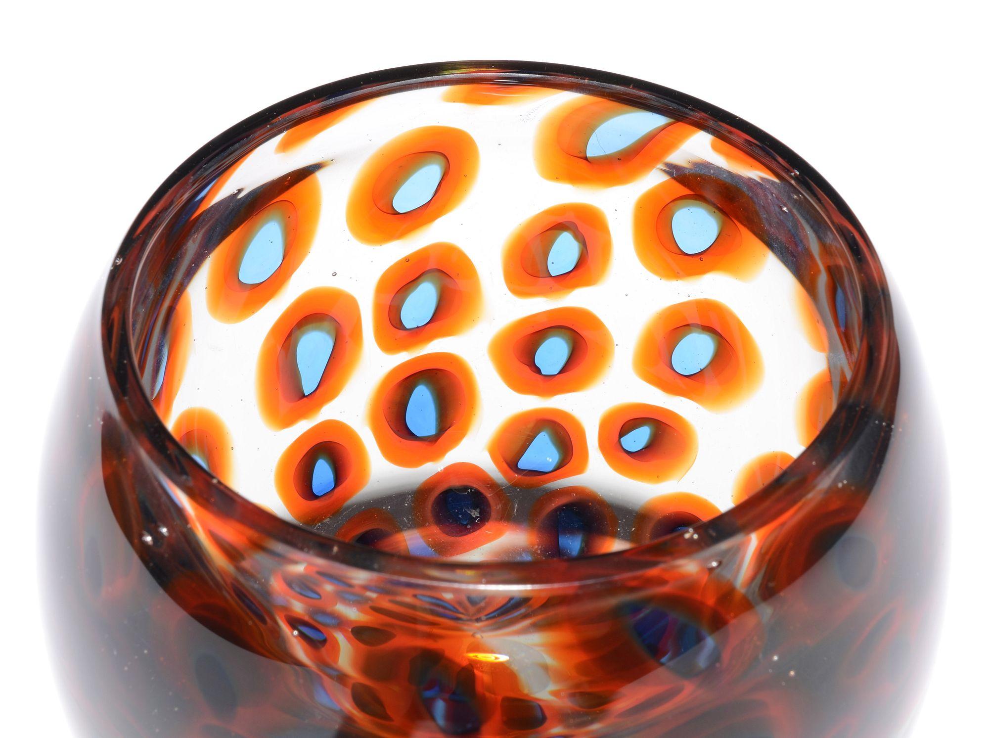 Antonio Da Ros a MURRINE Bowl, Murano In Good Condition For Sale In Lake Worth Beach, FL