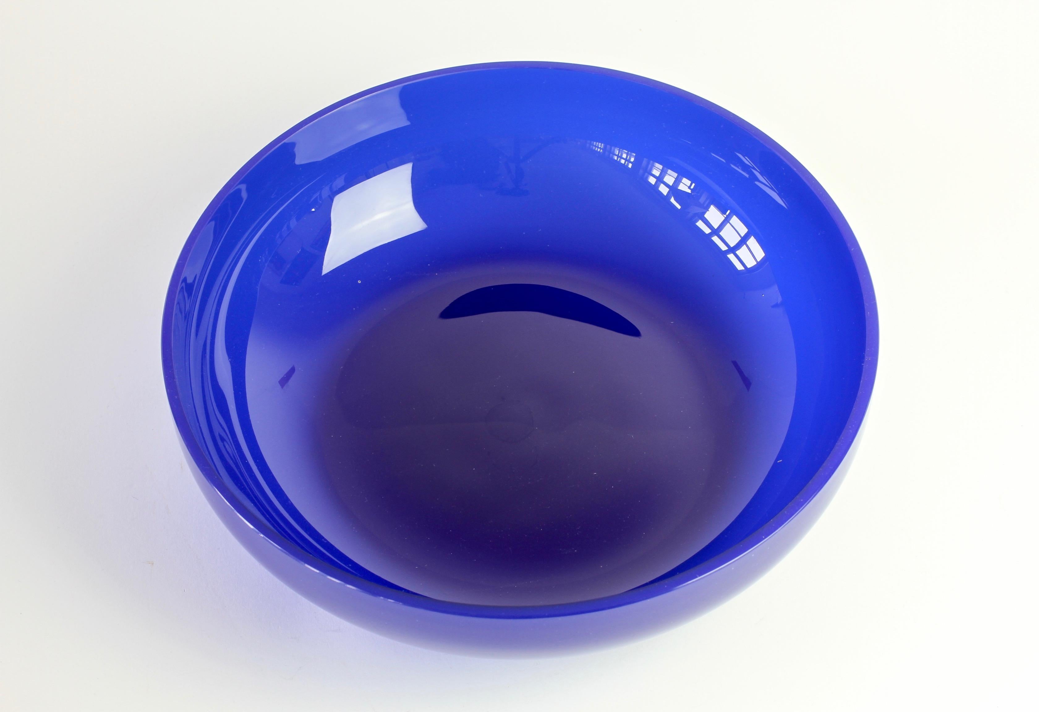 cobalt blue glass bowls