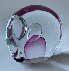 Antonio da Ros Cenedese Murano Art Glass Elephant Sculpture, circa 1960s