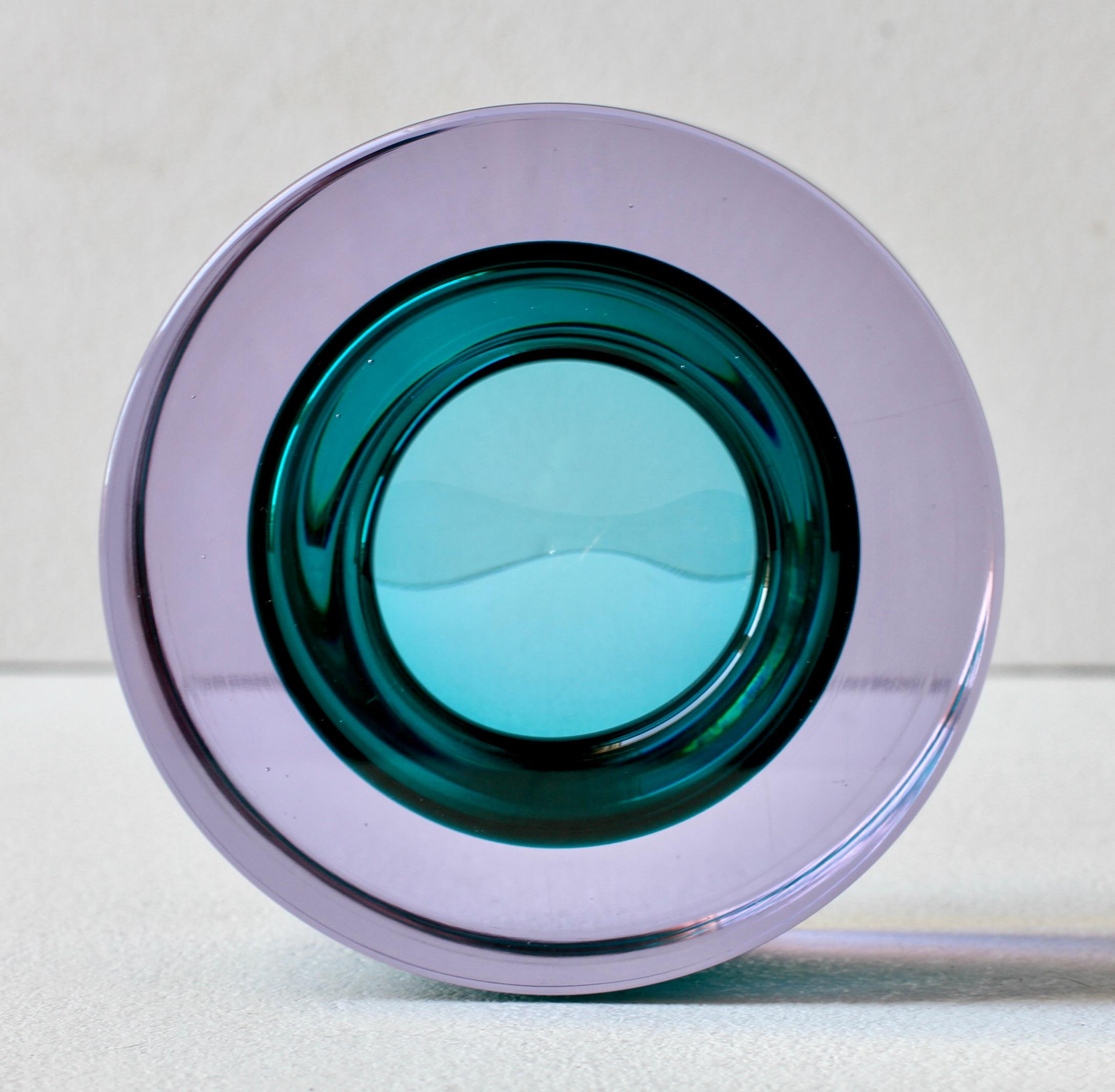 Antonio Da Ros for Cenedese Italian Murano Sommerso Glass Bowl, Dish or Ashtray im Angebot 4