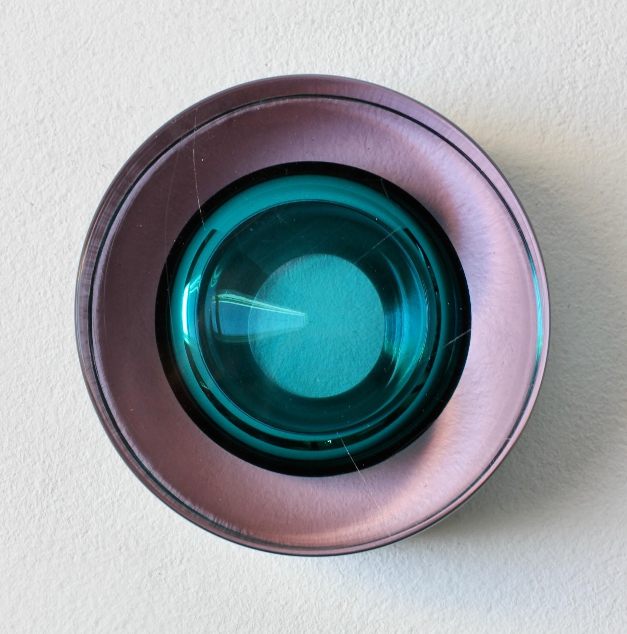 Antonio Da Ros for Cenedese Italian Murano Sommerso Glass Bowl, Dish or Ashtray im Angebot 5