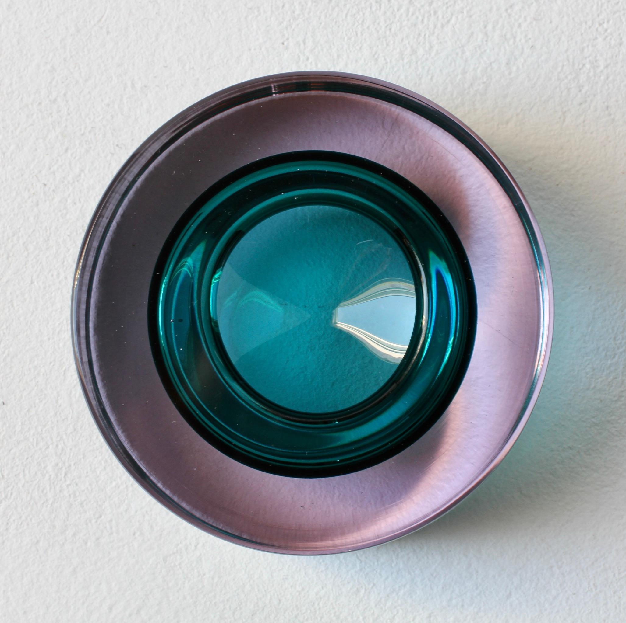 Antonio Da Ros for Cenedese Italian Murano Sommerso Glass Bowl, Dish or Ashtray im Angebot 6