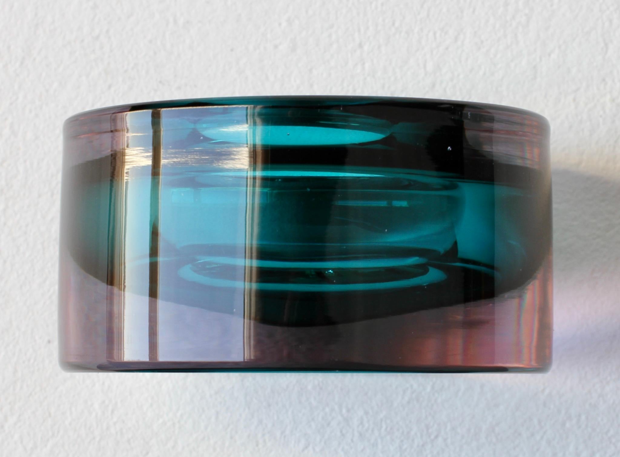 Antonio Da Ros for Cenedese Italian Murano Sommerso Glass Bowl, Dish or Ashtray im Angebot 7